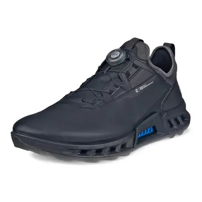 (UK 8-8.5, Black) Ecco Mens M Biom C4 Boa Fastening Waterproof Leather Spikeless Golf Shoes