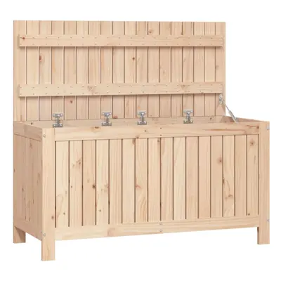 (natural pine, x x cm) vidaXL Garden Storage Box Outdoor Storage Box Tool Shed Patio Solid Wood 