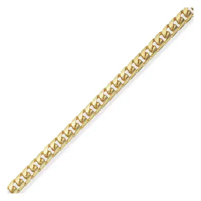 (8) Jewelco London 9ct Gold Bombe Domed Curb Chain Necklace Bracelet 5mm