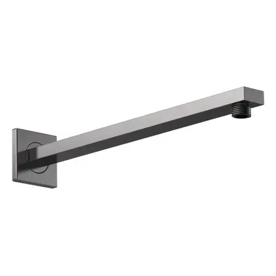 Rectangular Wall Mount Shower Arm - Brushed Pewter - 360mm