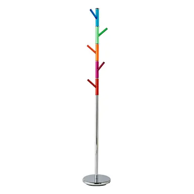 MULTICOLOURED ACRYLIC PEGS COAT STAND