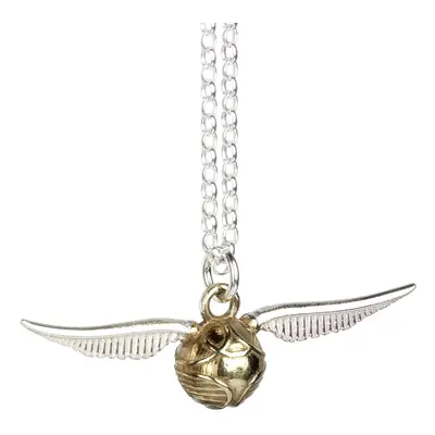 Harry Potter Sterling Silver Golden Snitch Charm Necklace