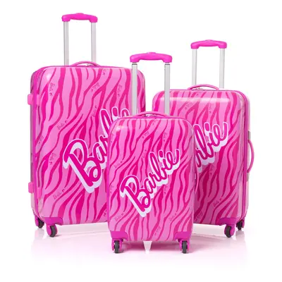 (Small) Barbie Large Suitcase (Girls Pink)