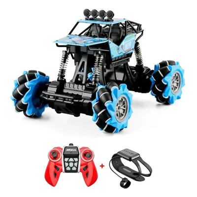 (Blue) 4WD 2.4GHz Off-Road RC Crawler Stunt Car