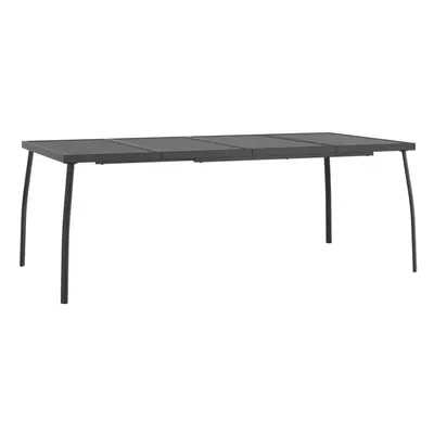 (200 x x cm) vidaXL Garden Table Outdoor Table Dining Room Table Anthracite Steel Mesh