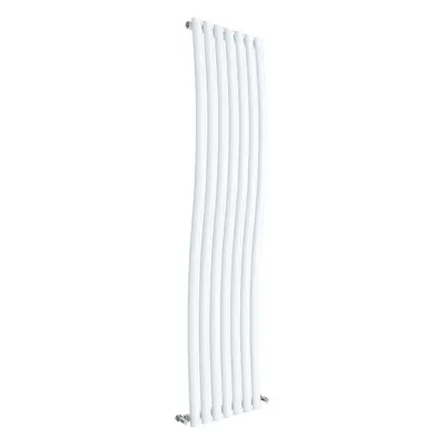 Wave Vertical Single Panel Radiator - 1785mm x 413mm - BTU - Gloss White- Balterley