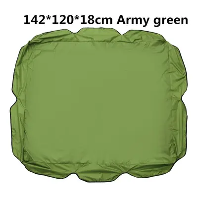 (Green) 142*120*18CM Two-seat Swing Ceiling Canopy Dust-proof Shade Waterproof for Outdoor Court