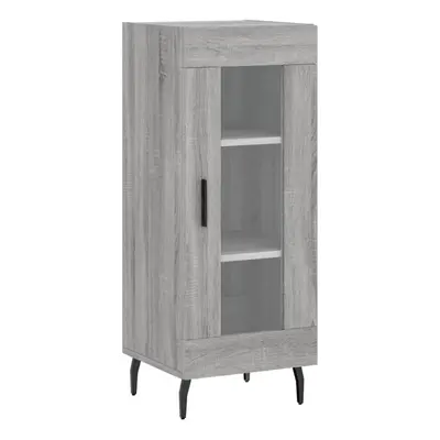 (grey sonoma) vidaXL Sideboard Storage Cabinet Cupboard Side Cabinet White Engineered Wood