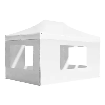 vidaXL Professional Folding Party Tent Walls Aluminium 4.5x3m White Canopy