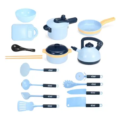 () 16Pcs Simulation Kitchen Cooking Play Role playing Set Toys Practical Skills for Children Gif