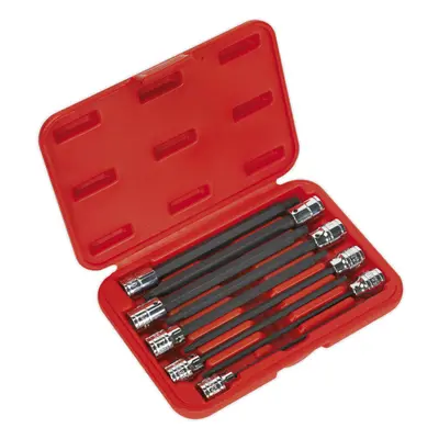 9pc TRX Star Socket Bit Set 3/8" Square Drive - T10 to T50 - 150mm Long Shaft