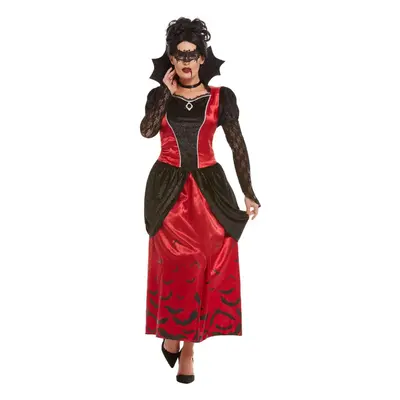 Womens Vampire Lady Fancy Dress Costume Size