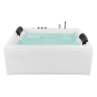 Whirlpool Bath with LED x mm White SALAMANCA