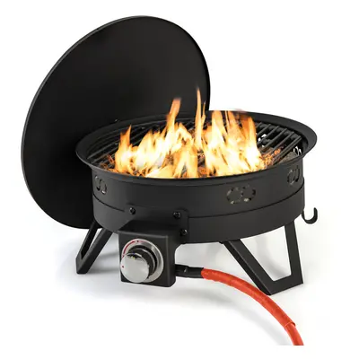 58000 BTU Propane Firepit Portable Gas Fire Pit w/ Removable Grill