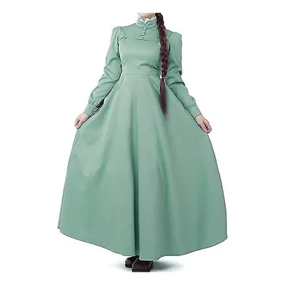 (xxxL) Fast Shipping Sophie Hatter Dress Cosplay Howl's Moving Castle Cosplay Women Halloween Co