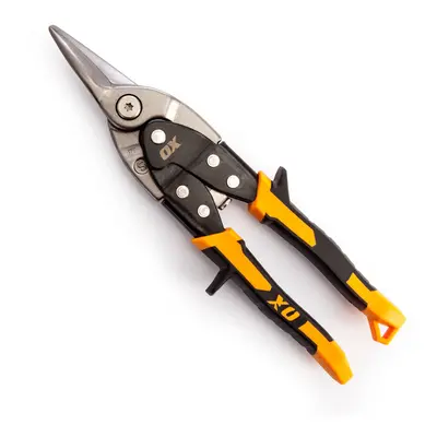 (Straight Cut (Yellow)) OX Pro Extra Heavy Duty Adjustable Aviation Snips (Left, Right & Straigh