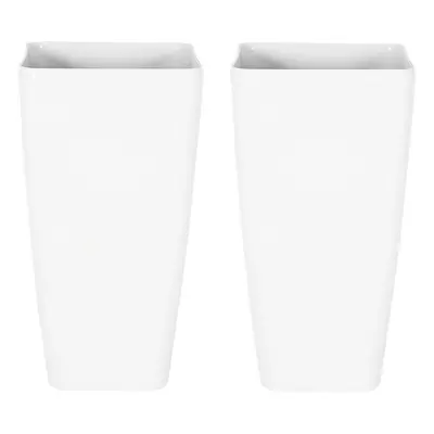 Set of Plant Pots MODI Stone White