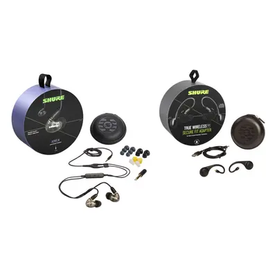 (Black, Bluetooth) Shure AONIC True Wireless Earphone Bundle