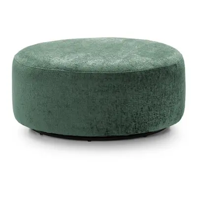 (Rifle Green) Harriet Crushed Chenille Large Swivel Footstool