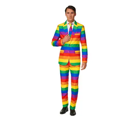 (M (EU 50)) Mr. Rainbow SuitmeisterMen's Costume