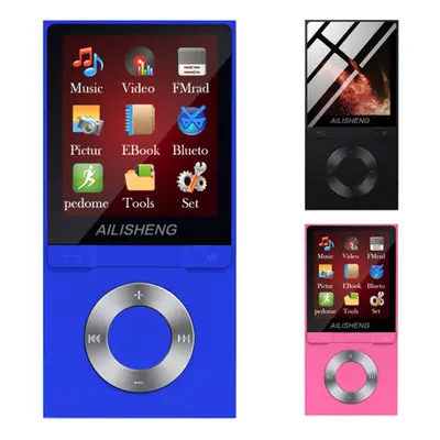 (Black) Portable 1.8 Inch TFT Screen 8GB bluetooth MP4 Player HiFi MP3 Music Audio Video Support