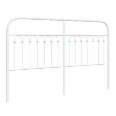 (white, cm) vidaXL Metal Headboard Bedroom Home Bed Header Bed Headboard White cm