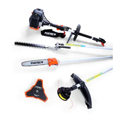 FUXTEC 4in1 Petrol Multitool - pruner, hedge trimmer, brush cutter, gras trimmer