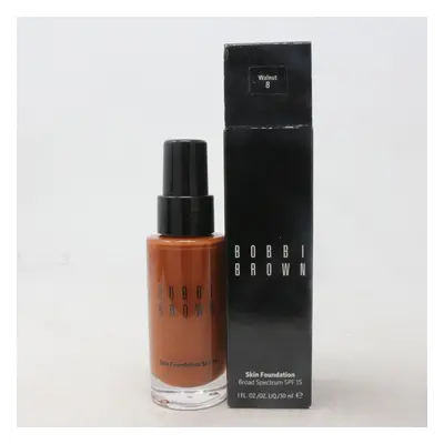 (Walnut 8) Bobbi Brown Skin Foundation Spf 1.0oz/30ml New