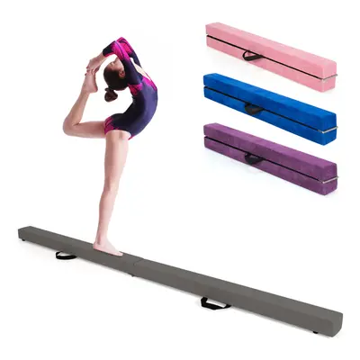 7FT Folding Gymnastic Beam Portable Floor Balance Beam w/ Carrying Handles