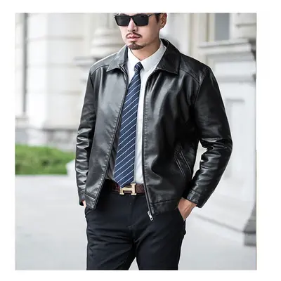 Clothing Men's Spring Autumn Slim Casual Leather Jacket/Male High Leather Blazers/Man Leisure Cl