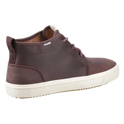 (Brown, (Adults')) TOMS Carlo Mid Terrain Leather Men's Clover Brown Trainers