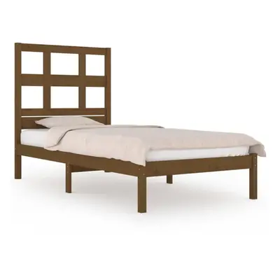 (honey brown, x cm) vidaXL Bed Frame Bed Base Bedstead Bedroom Mattress Foundation Solid Wood Pi