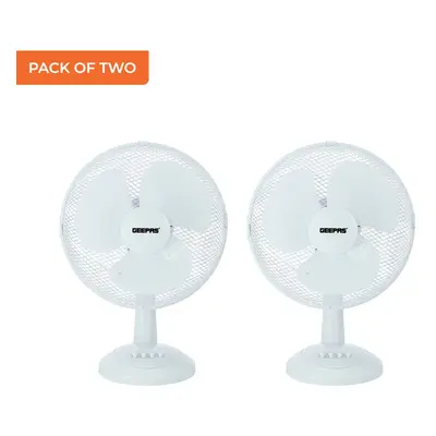 Geepas Inch Desk Fan Oscillating Portable Speed Pack of