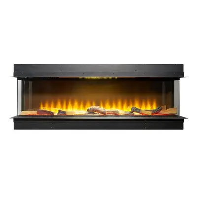 Adam Sahara Electric Inset Media Wall Panoramic Fire Inch 1250mm