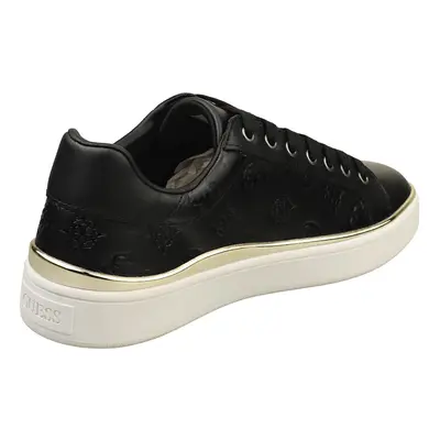 (4) Guess Fl7bnnfal12 Womens Fashion Trainers in Black