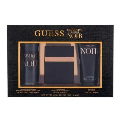 Guess Seductive Noir Homme Pcs Set: 3.4 Eau De Toilette Spray + 6.7 Shower Gel + Oz Deodorizing 