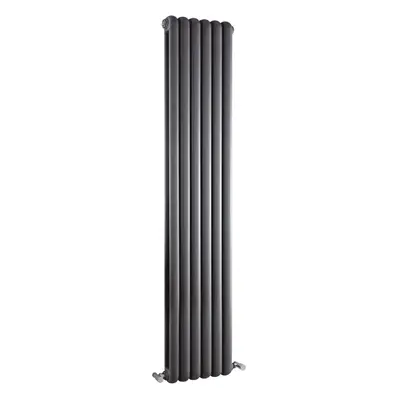 Vertical Double Panel Radiator - 1800mm x 383mm - BTU - Anthracite