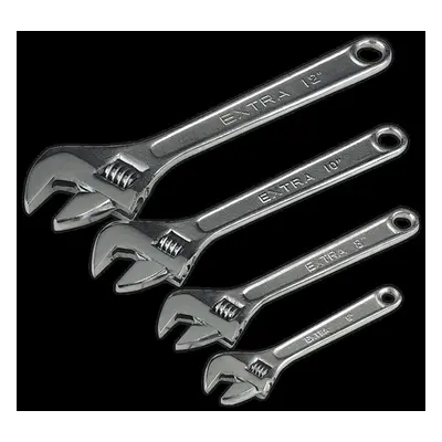 Adjustable Wrench Set 4pc 150, 200, & 300mm