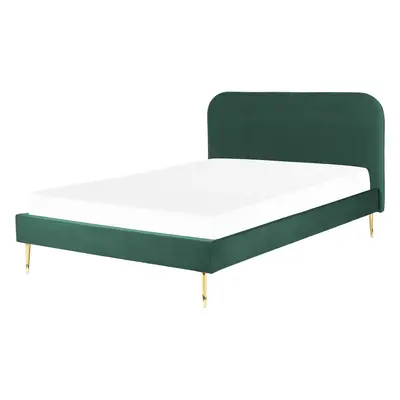 Bed Velvet FLAYAT x cm (EU King Size) Emerald Green