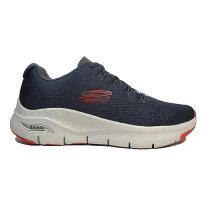 (6.5 (Adults')) Arch Fit - Takar | Navy/Red | Mens Arch Support Trainers