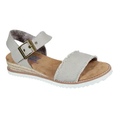 (UK 7, Taupe) Skechers Womens Bob's Memory Foam Desert Kiss Adobe Princess Sandals