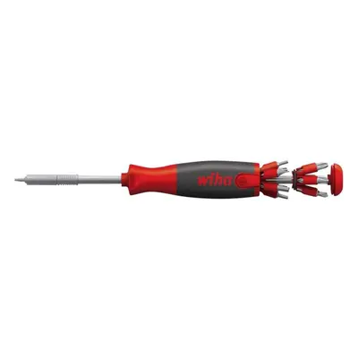 Wiha LiftUp 26one Integrated Bit Magazine Screwdriver with Double Bits, Superslim Bit Holder, Er