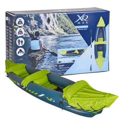 Two Person PVC Outdoor Compact Inflatable Kayak Canoe Dinghy Boat Set