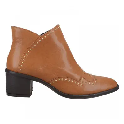 (3 (Adults')) Waverly | Tan | Women's Studded Ankle Boots