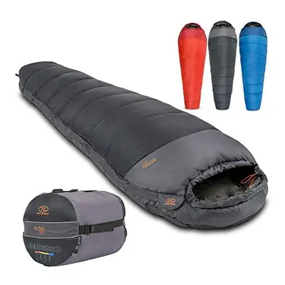 Highlander Echo Adults Mummy Sleeping Bag Season, Season & Season - Thick Technical Spiral Insul