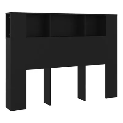 (black) vidaXL Headboard Cabinet Bed Headboard Home Indoor Furniture Multi Colours