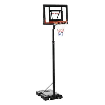 SPORTNOW 2.1-2.6m Basketball Hoop and Stand w/ Weighted Base and Wheels