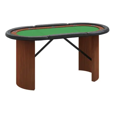 (green) vidaXL 10-Player Poker Table Playing Card Desk Gaming Poker Table Blue/Green