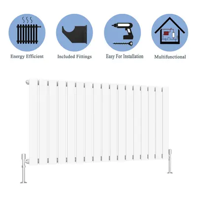 (White, 600*1156mm ?single)) Flat Panel Column Radiator