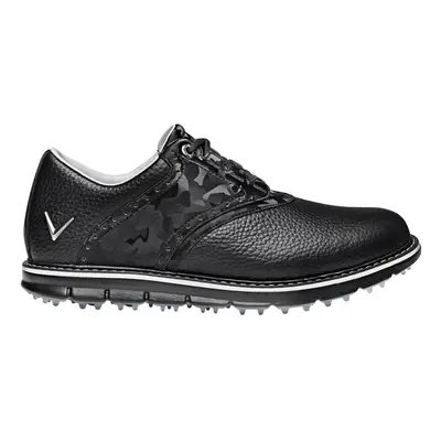 (UK 9, Black/Black) Callaway Golf Mens M597 LUX Leather Upper Spikeless Cushioned Golf Shoes